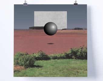 Impresión de collage «Off The Ground»: arte retro, arte vintage, impresión, arte mural, idea de regalo, arte psicodélico, arte surrealista, póster, paisaje