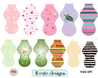 Chapstick Holder design Sublimation download, Lip balm holder keychain Bundle PNG, Ver 5, Valentines' day,  St Patrick day design