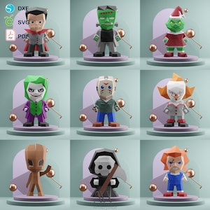 3D Low Poly Toy Papercraft-bundel: doe-decor (svg, pdf)