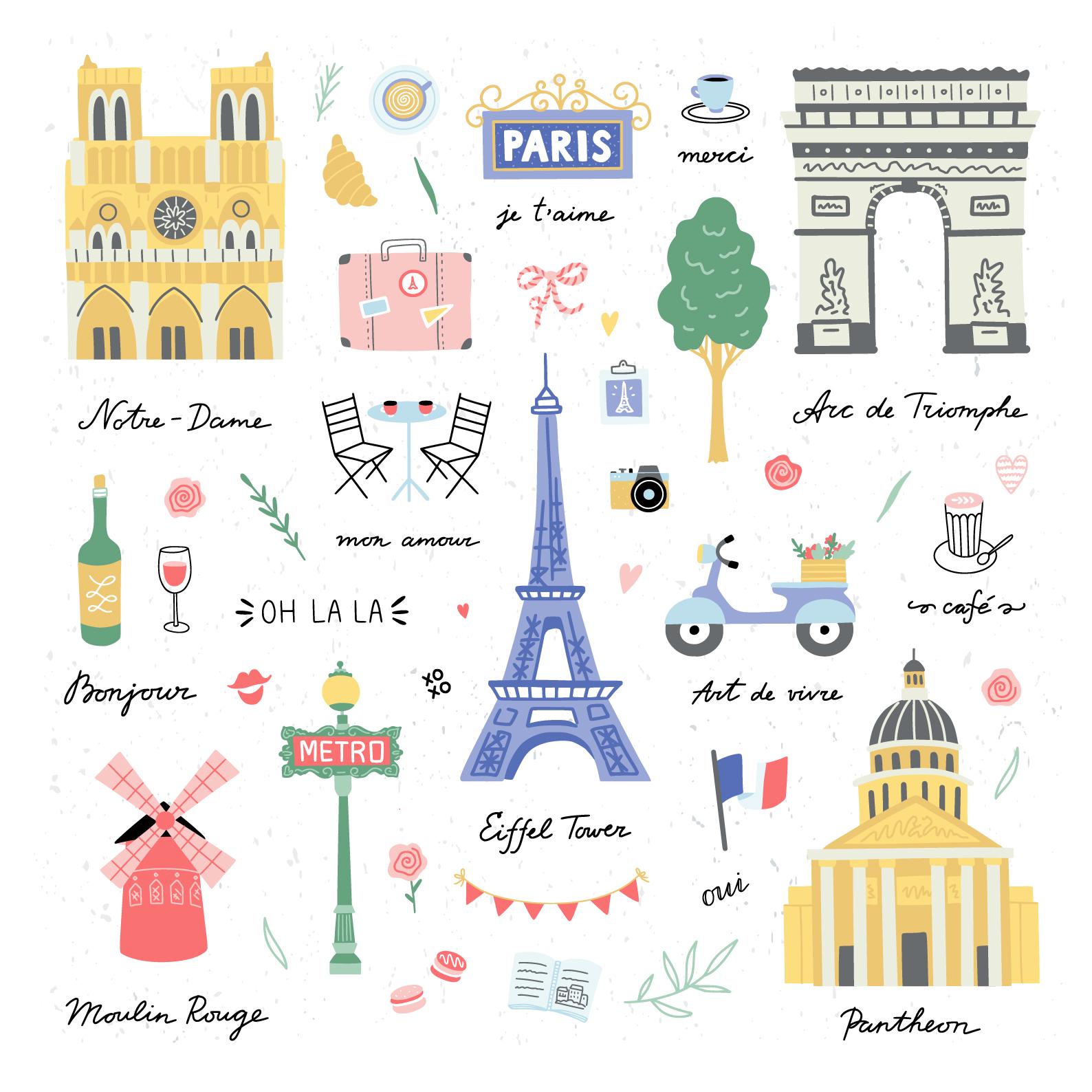 Paris Clipart, France Clipart, Travel Clipart, Eiffel Tower Png