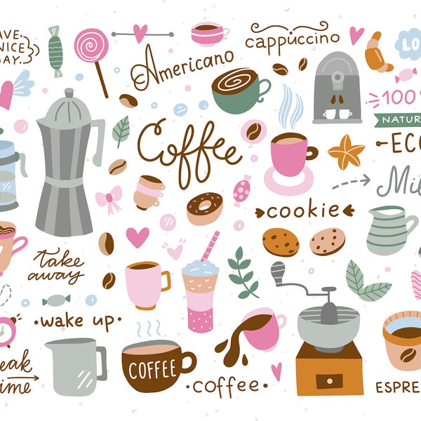 Coffee clipart, Coffee cup clipart, Coffee png, Types of coffee vector, Coffee lover png