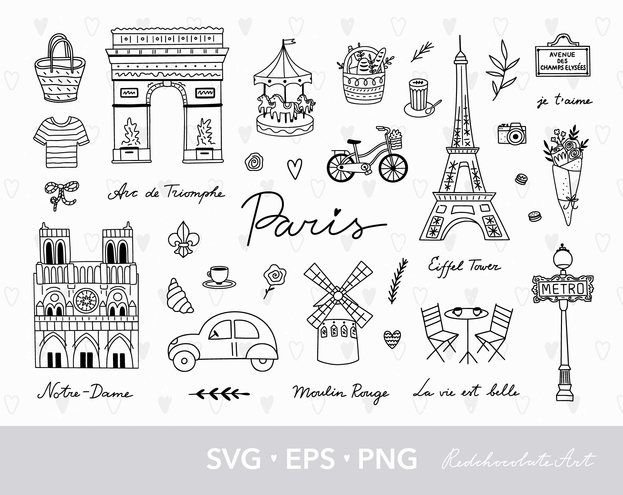 Paris svg, Eiffel tower svg, Paris clipart, Paris png, France svg Travel clipart