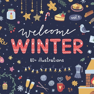 Weihnachten Grafiken, Urlaub Clipart, Weihnachten Doodles, Weihnachten Clipart, Weihnachten Png digitale Clipart