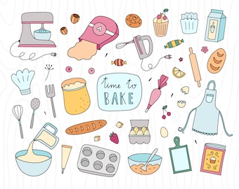Bakery clipart, Baking supplies png, Baking clipart, Cooking clipart, Food graphics, Kitchen clipart