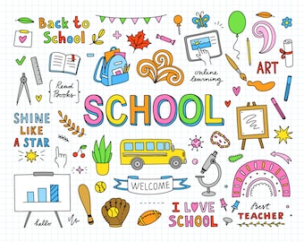 Schule Clipart, Schulbus Clipart, Zurück zu Schule Clipart Schule Doodles Png Lehrer Clipart