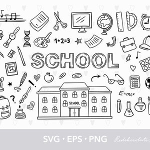 School svg, Teacher clipart, School clipart, Back to school clipart, School supplies svg