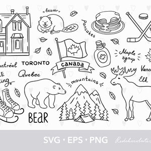 Canada travel clipart, Canada svg files for cricut, Nature svg, Travel svg, Maple leaf svg, Travel clip art png bundle