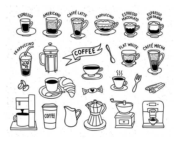 Coffee Clipart Coffee Png Coffee Shop Clipart Coffee - Etsy Canada