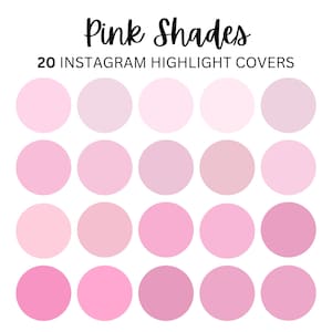 20 Pink Shades Instagram Highlight Covers, Pink Shades, Highlights Instagram, Blogger, Travel, Influencer, Aesthetic Instagram