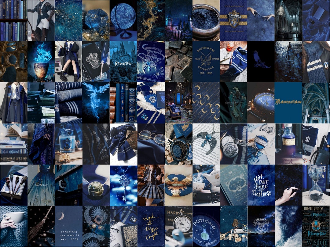 CON*QUEST Harry Potter Ravenclaw Collage Set - 50 Kunstdrucke, 10,2x15,2 Cm, Offizielle Fan-Art