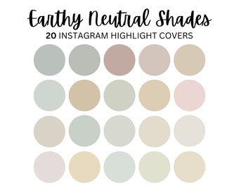 20 Earthy Neutral Instagram Highlight Covers, Neutral Instagram, Highlights Instagram, Blogger, Travel, Influencer, Aesthetic Instagram