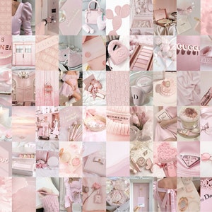 100 Blush Pink Collage Kit, Pastel Pink Wall Collage, Blush Aesthetic Wall Prints, Luxury Blush Pink Collage Prints (Digital Download)