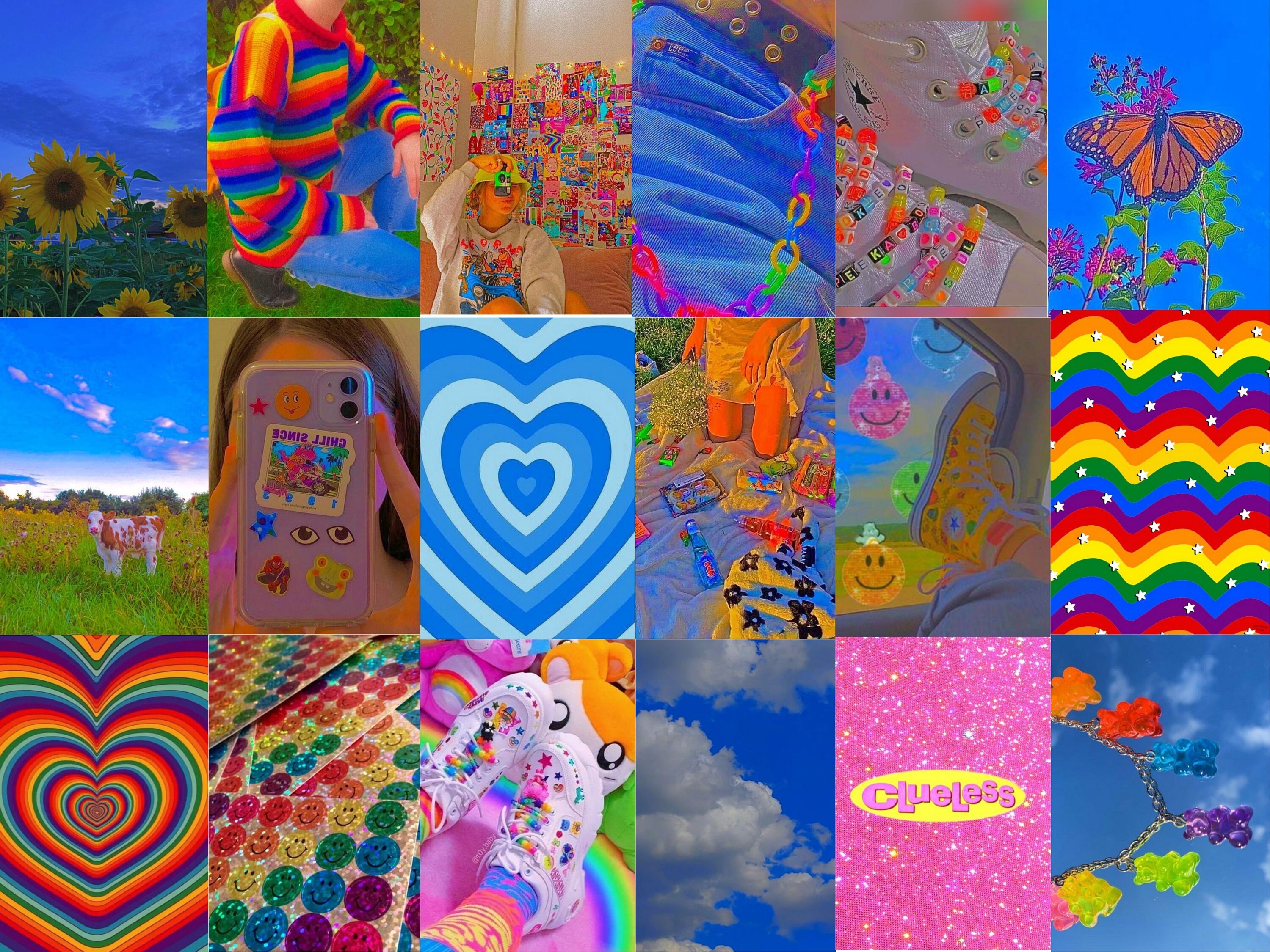 100 Indie Wall Collage Kit Indie Wall Collage Retro Wall Etsy