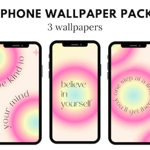 Gradient Pink iPhone Wallpaper, Pink iPhone Wallpaper, Pink Aesthetic Wallpaper, Gradient Pink Aesthetic Wallpaper (DIGITAL DOWNLOAD)3 PCS