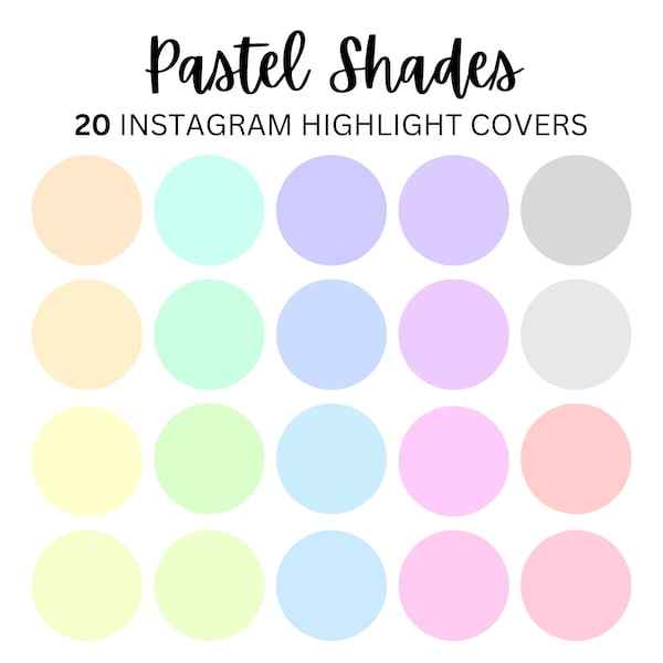 Pastel Shades - Etsy