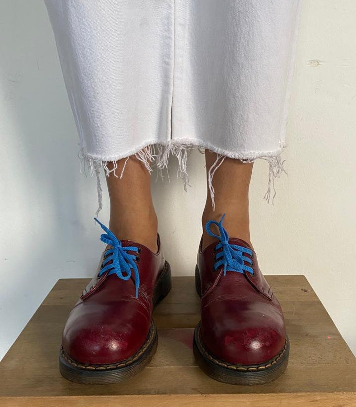 Vintage Dr. Martens Red Shoes for Women Made in England With Etsy