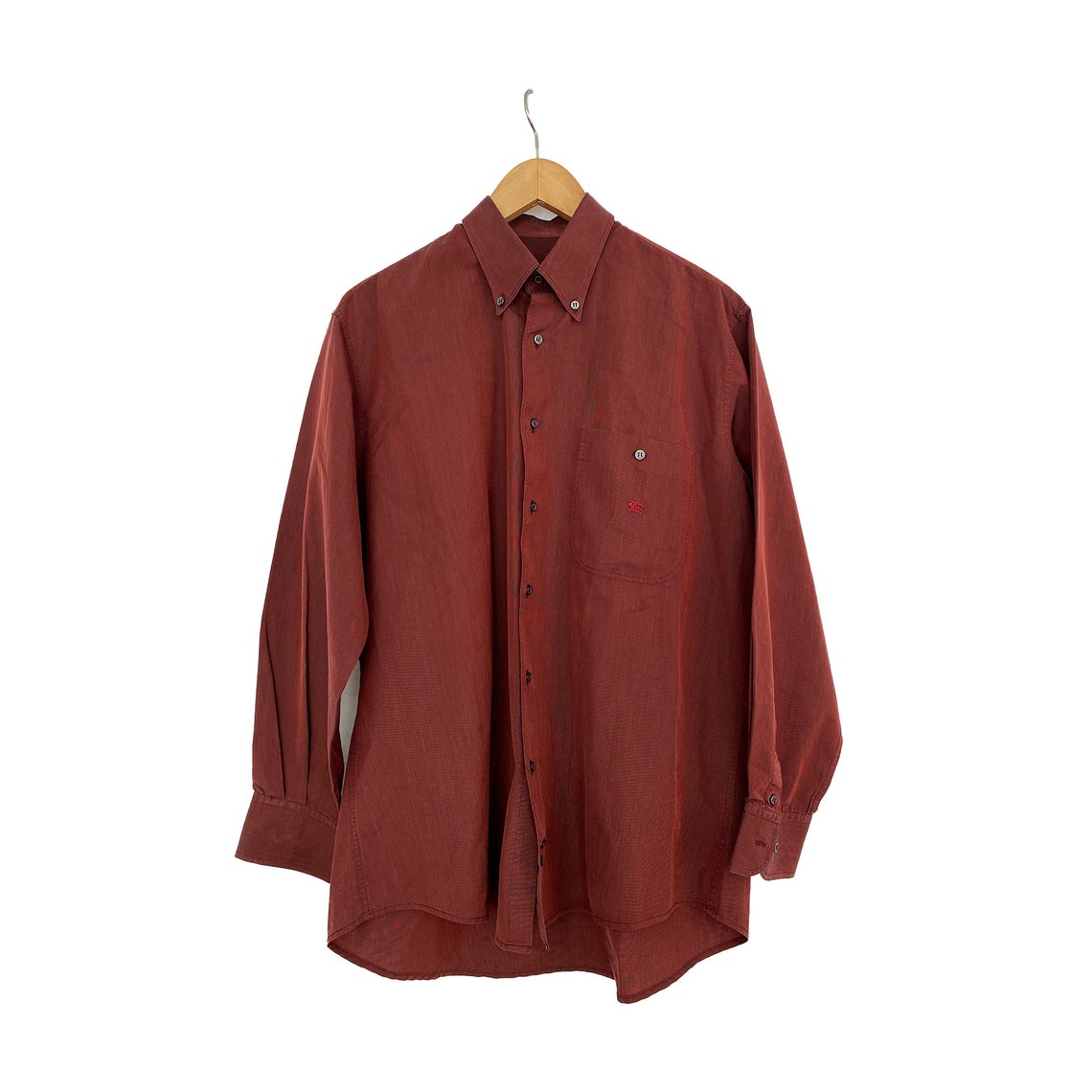 Burberry Vintage Burgundy Iridescent Shirt for Men. Size M. - Etsy UK