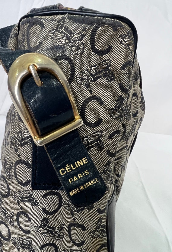 Celine Silver Gift Bag Black Celine Logo 17x12.5