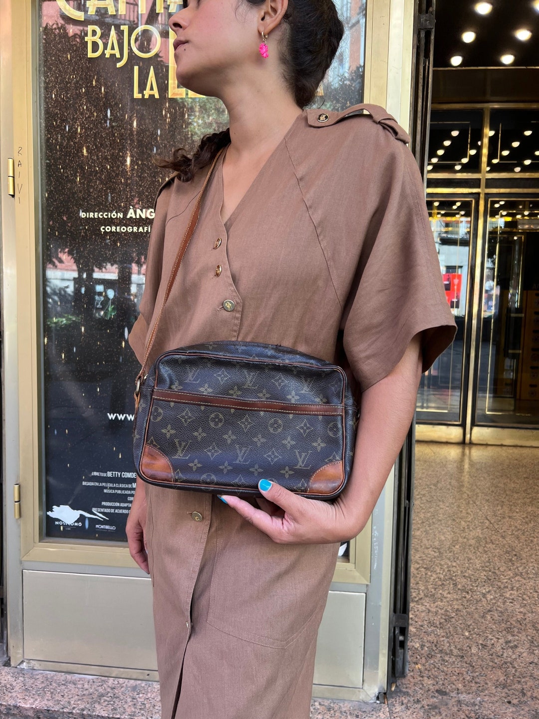 Brown Louis Vuitton Monogram Trocadero 27 Crossbody Bag