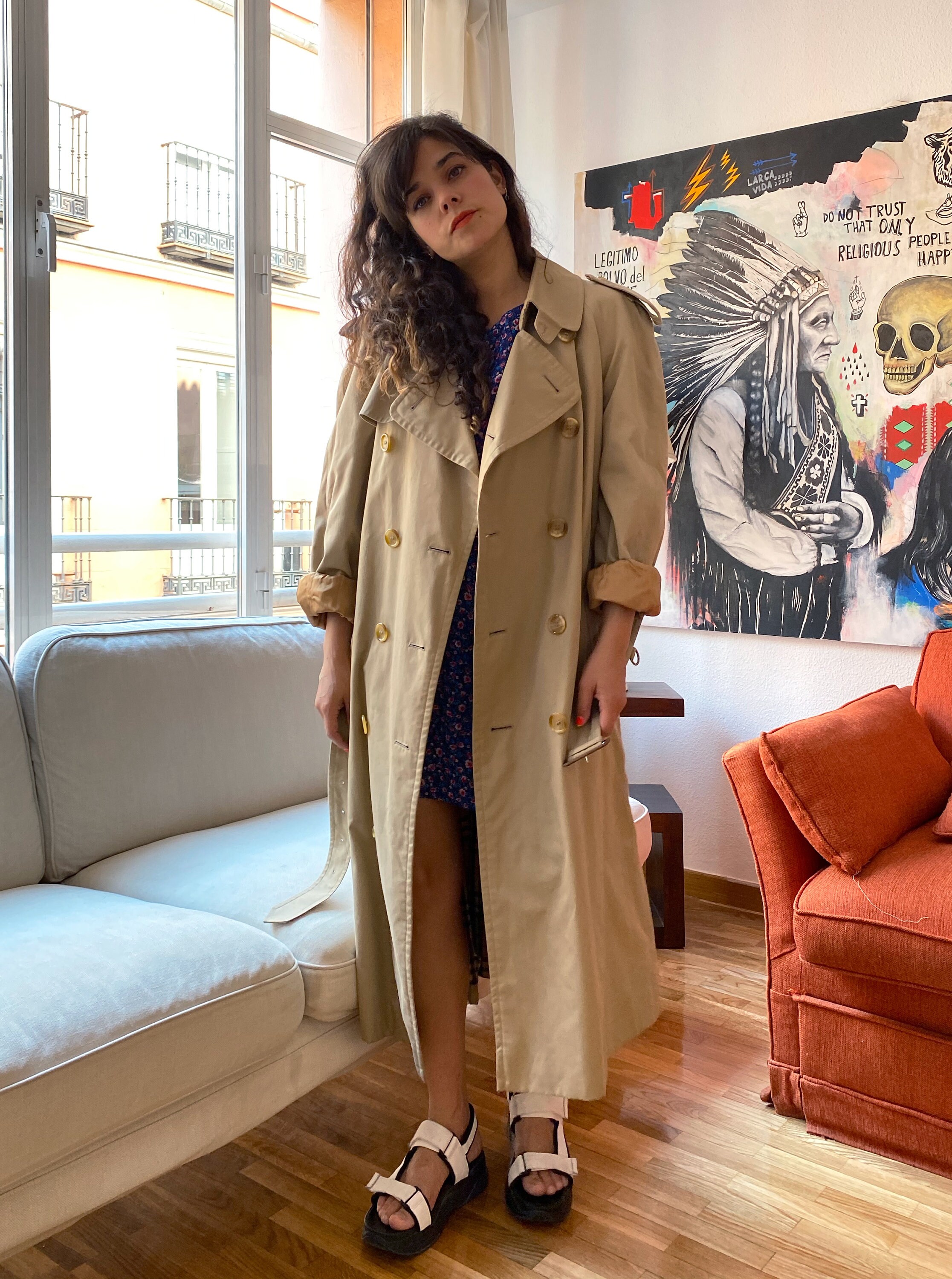 Vintage Burberry Camelhair Trench Coat XL – Freshmans Archive