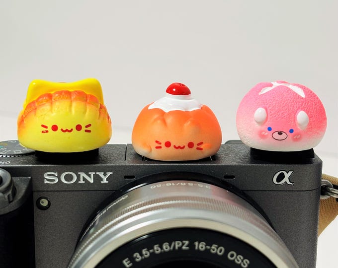 Bread Cat Camera Hot Shoe Cover: Resin Camera Accessory
