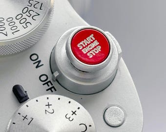 Botón del obturador de la cámara: Diseño de liberación suave con pintura metálica, Fuji/Leica/Nikon/Canon