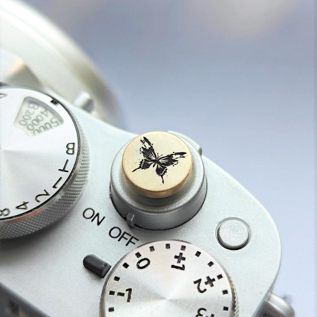 Butterfly & Bee Camera Shutter Button: Brass Accessory Photography Gift ...