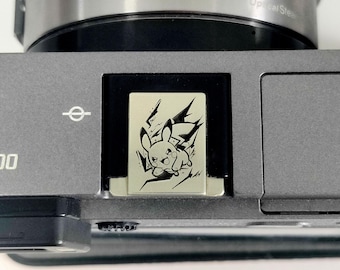 Custom Pikachu Bronze Hot Shoe Cover: Camera Accessory