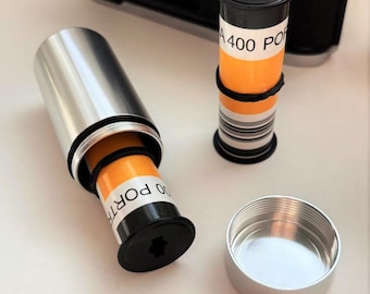 120 Film Sealing Container, Aluminum Storage, Lightproof Camera Film Roll Case