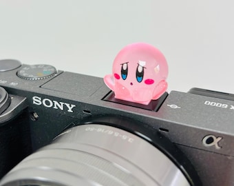 Luminous kirby camera hot shoes cover, cute Fuji/Leica/Nikon/Canon hot shoes cover, Camera accessories, photographer gift, birthday gift