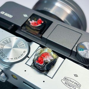 Lucky Koi Resin Camera Hot Shoe Cover: Handmade DIY Accessory