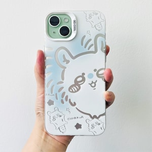 Custom Chiikawa Momonga iPhone 16 15 Plus Case, Cute iPhone 14Pro Holder, Soft Silicone case for iPhone 13 12 11 Pro Max, iPhone 7 8 X XS XR