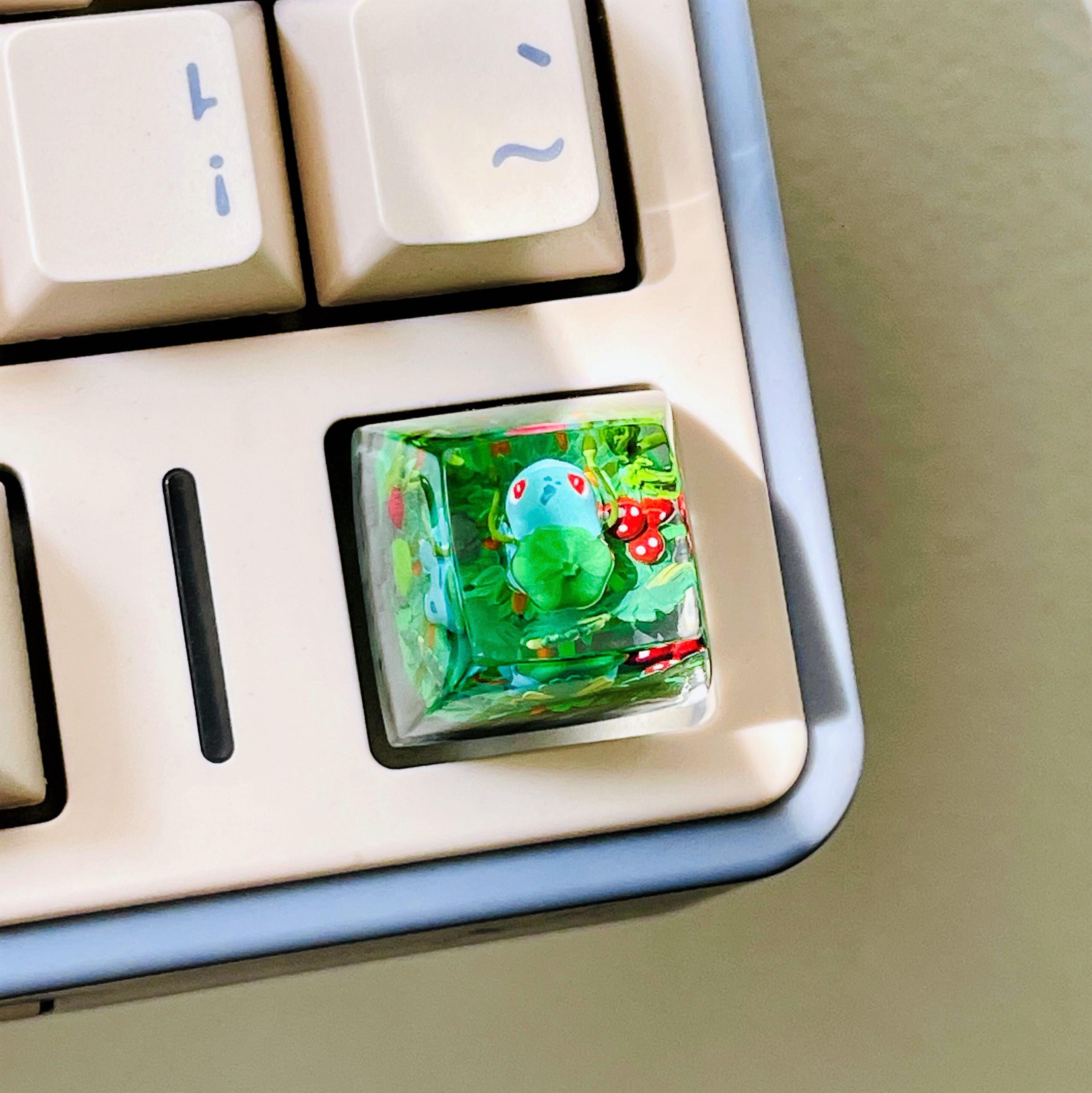 Bulbasaur Resin Keycap: Pokémon, Custom Mechanical Keyboard Key - Etsy