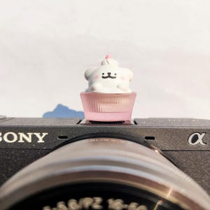 Dog Cupcake Resin Hot Shoe Cover: Camera Accessories