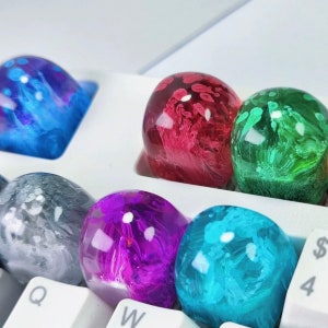 Fantasy underwater keycap, Artisan keycap, Custom keycap, Resin keycap, Cute keycap, Computer Accessories For Mechanical Gaming Keyboard