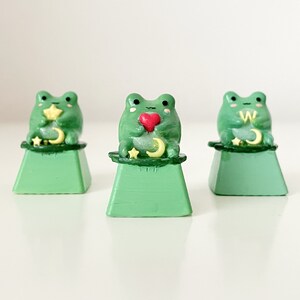 Lovely Frog Keycap, Kawaii Artisan Keycap, Custom Cherry Mx Keycap for ...