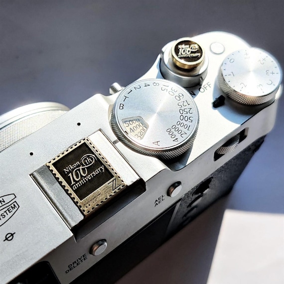 Custom Nikon 100th Anniversary Brass Hot Shoe Cover: ZF/ZFC/Z30