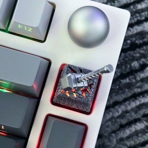 Thor Hammer Artisan Keycap: Magnetic Gamer Keyboard Cap image 2