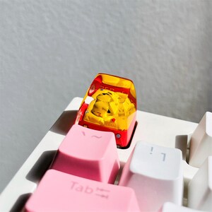 Pikachu Artisan Keycap: Pokemon SA Profile Resin Keycap, Custom Mechanical Keyboard Cap image 5