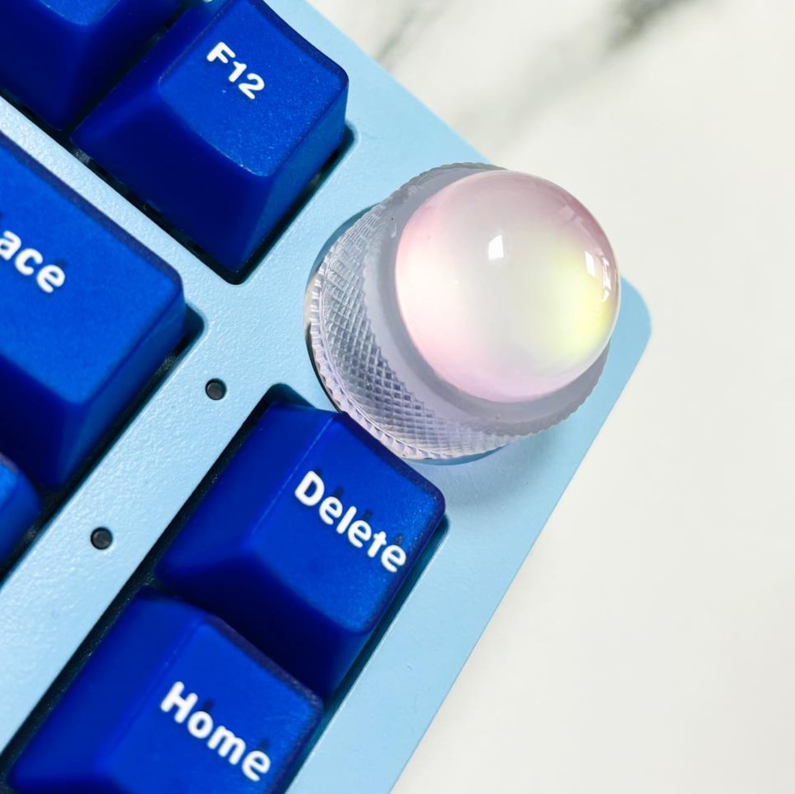 Key Cap Button Resin Artisan Keyboard Knob: Jelly Backlit Keycap Button for Hi75 & K81 ...