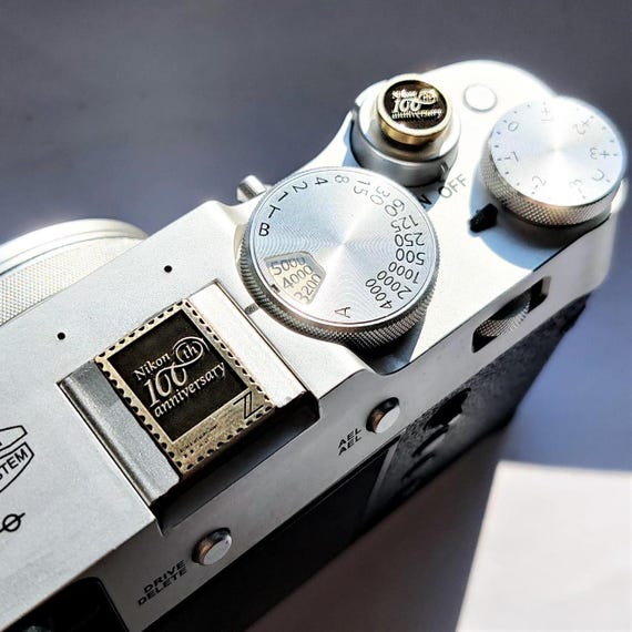 Nikon 100th Anniversary Brass Shutter Button: ZF, F3, FM2, FE