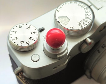 Little Red Ball Camera Shutter Button: Fuji/Leica/Nikon Soft Release Button for Photographer