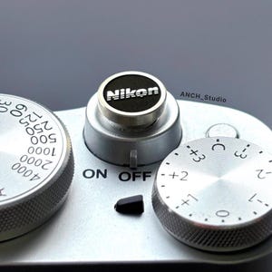 Custom Nikon Soft Shutter Release Button, Brass Film Camera Accessory