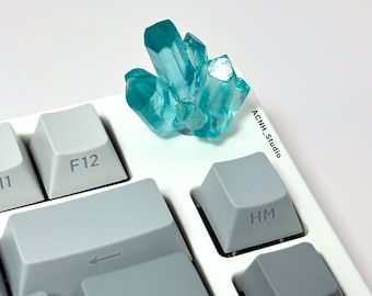 Luminous Crystal Keyboard Knob: 6MM Resin Artisan Keycap Knob