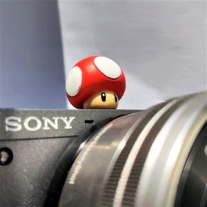 Cubierta de zapata personalizada de Mario Kinopio, zapata fría de Mario Mushroom Toad para cámaras Sony/Nikon/Olympus/Fuji, accesorios de cámara, regalo para fotógrafos