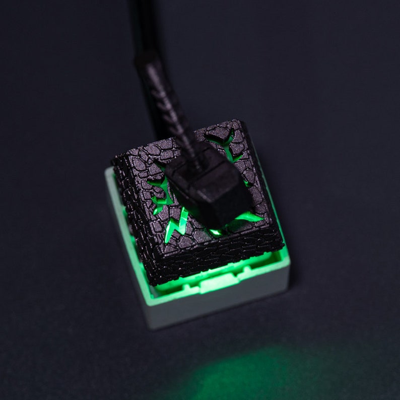 Thor Hammer Artisan Keycap: Magnetic Gamer Keyboard Cap image 5
