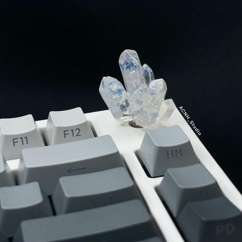 Luminous Crystal Keyboard Knob: 6MM Resin Artisan Keycap Knob - Etsy