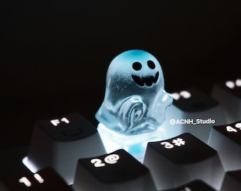 Halloween Ghost Keycap: Artisan Kawaii Cherry MX Keyboard Keycap