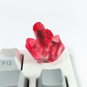 Luminous Crystal Keyboard Knob: 6MM Resin Artisan Keycap