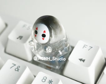 No-Face Artisan Keycap: Kawaii Anime Mechanical Keyboard Cap